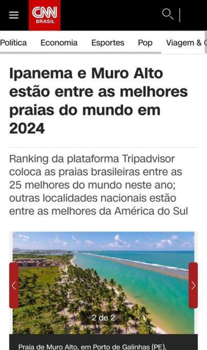 Apt Beira Mar Em Muro Alto Ao Lado Do Nanai Pôrto das Galinhas Buitenkant foto